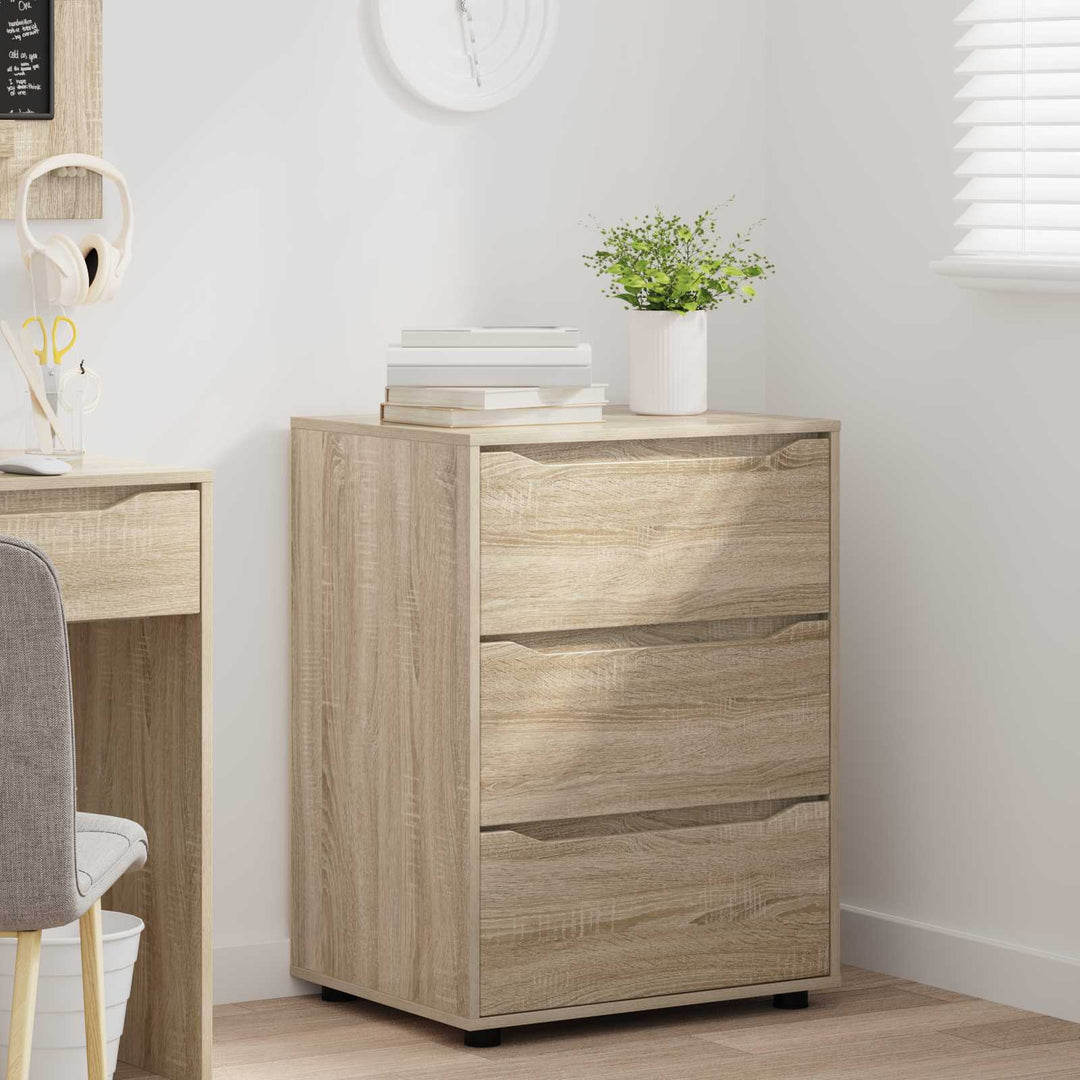 Opbevaringsskab Sonoma eg 60 x 48 x 81 cm Konstrueret træ