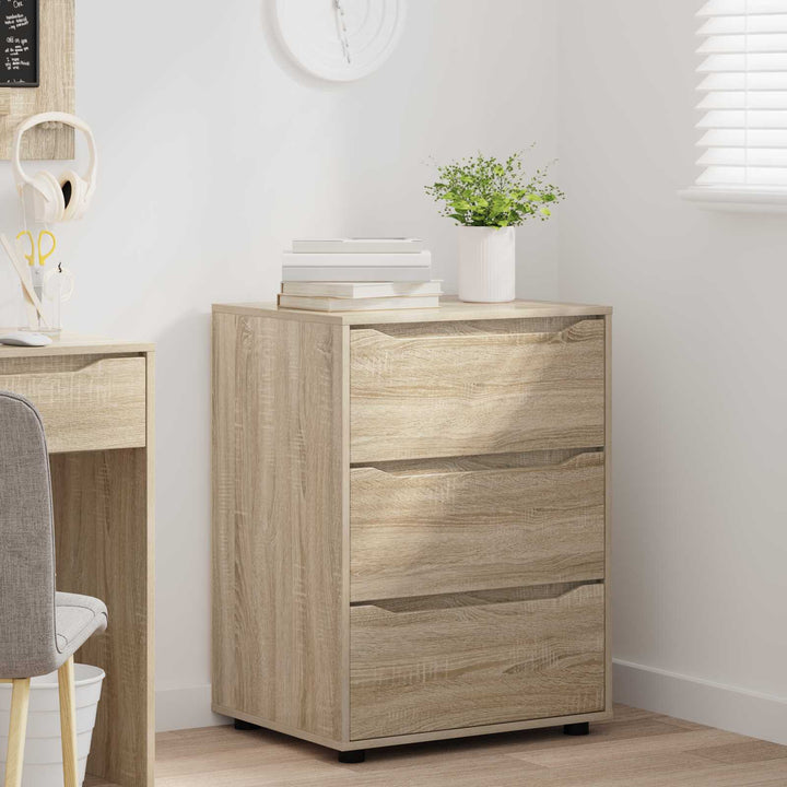Opbevaringsskab Sonoma eg 60 x 48 x 81 cm Konstrueret træ