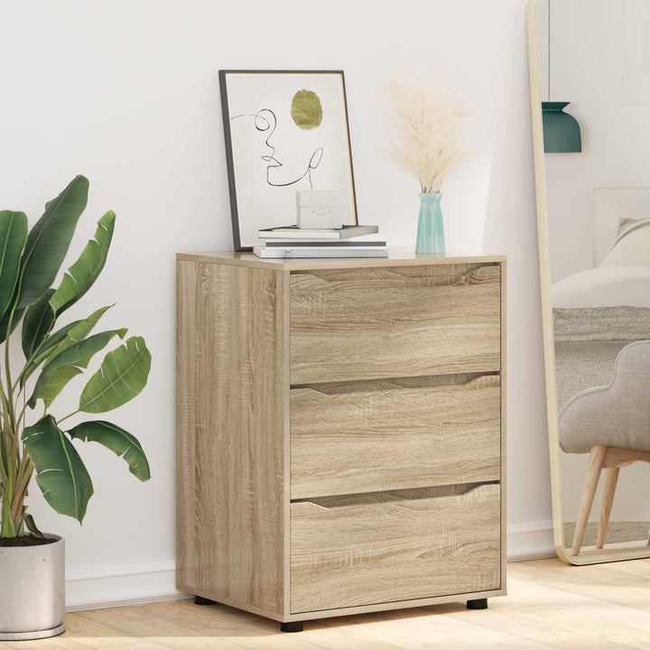 Opbevaringsskab Sonoma eg 60 x 48 x 81 cm Konstrueret træ