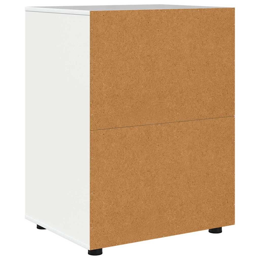Opbevaringsskab Høj gloss hvid 60 x 48 x 81 cm Konstrueret træ