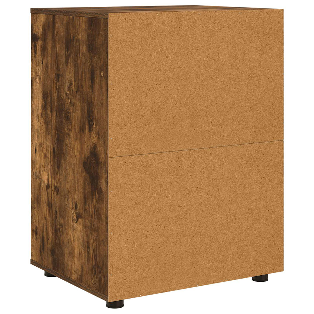 Opbevaringsskab Røget eg 60 x 48 x 81 cm Konstrueret træ