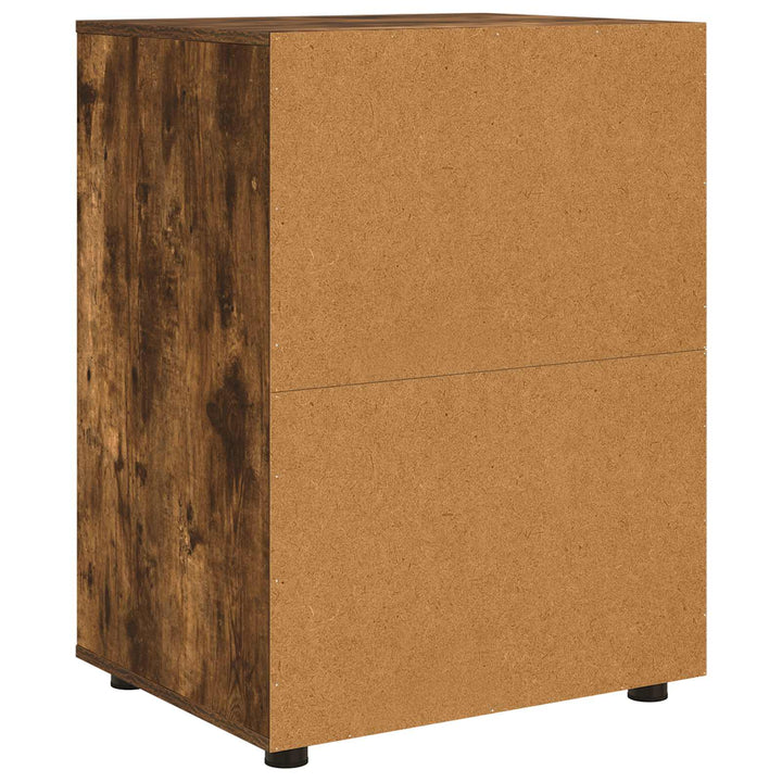 Opbevaringsskab Røget eg 60 x 48 x 81 cm Konstrueret træ