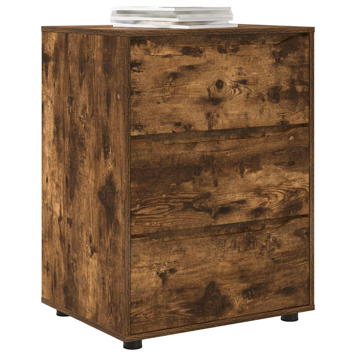 Opbevaringsskab Røget eg 60 x 48 x 81 cm Konstrueret træ