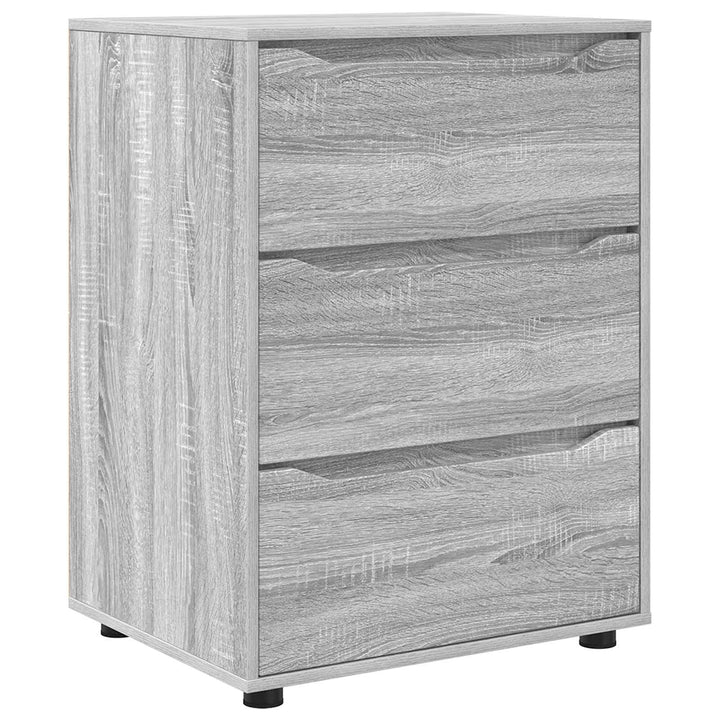 Opbevaringsskab 60 x 48 x 81 cm Konstrueret træ Grå Sonoma