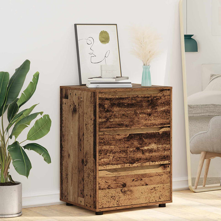 Opbevaringsskab 60 x 48 x 81 cm Konstrueret træ Gammelt træ