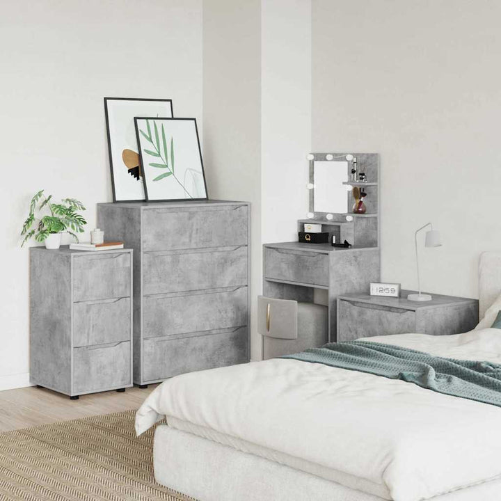Opbevaringsskab Beton Grå 40 x 48 x 81 cm Konstrueret træ
