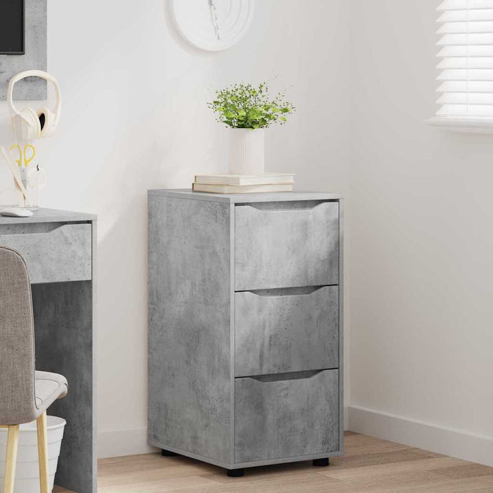 Opbevaringsskab Beton Grå 40 x 48 x 81 cm Konstrueret træ