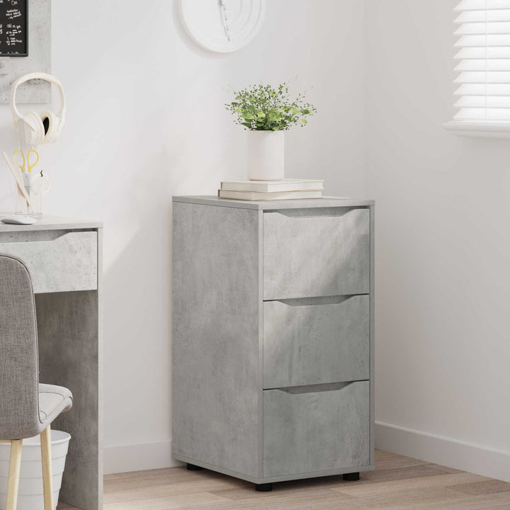 Opbevaringsskab Beton Grå 40 x 48 x 81 cm Konstrueret træ