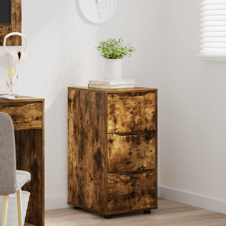 Opbevaringsskab Røget eg 40 x 48 x 81 cm Konstrueret træ
