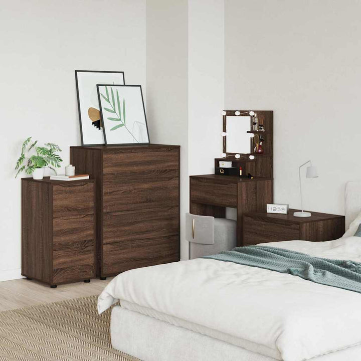 Opbevaringsskab Brun eg 40 x 48 x 81 cm Konstrueret træ