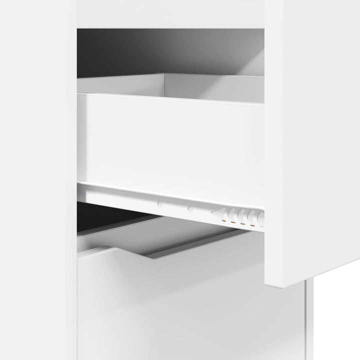 Opbevaringsskab 40 x 48 x 105 cm Konstrueret træ Hvid