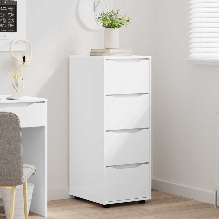 Opbevaringsskab 40 x 48 x 105 cm Konstrueret træ Hvid