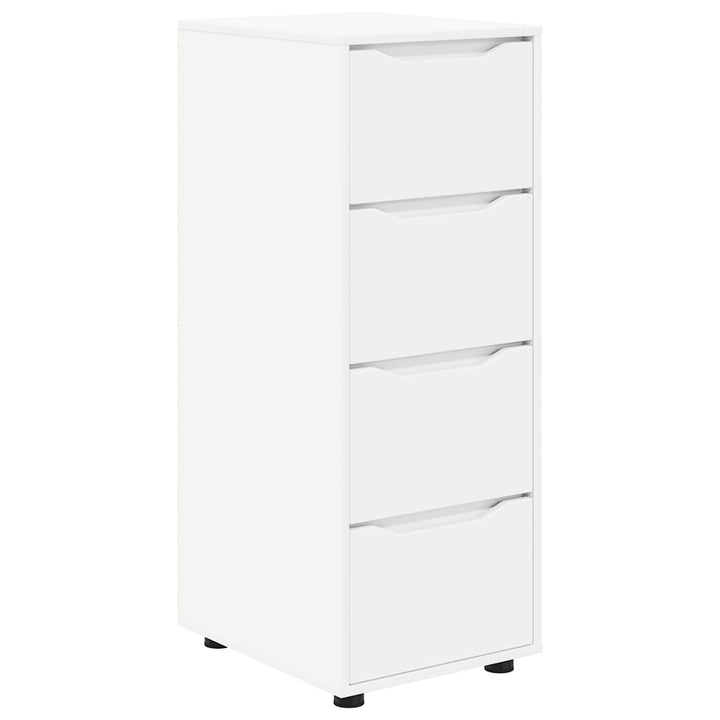 Opbevaringsskab 40 x 48 x 105 cm Konstrueret træ Hvid