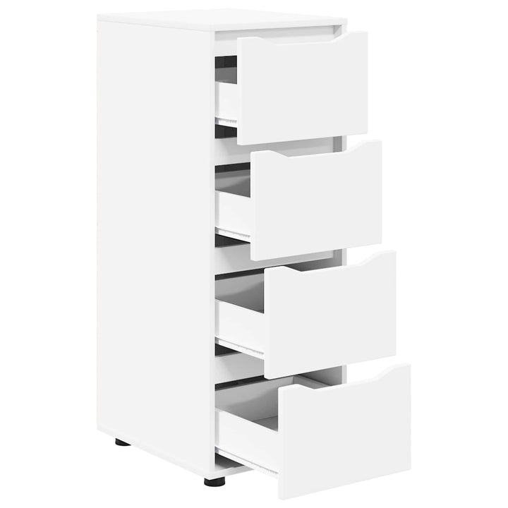 Opbevaringsskab 40 x 48 x 105 cm Konstrueret træ Hvid