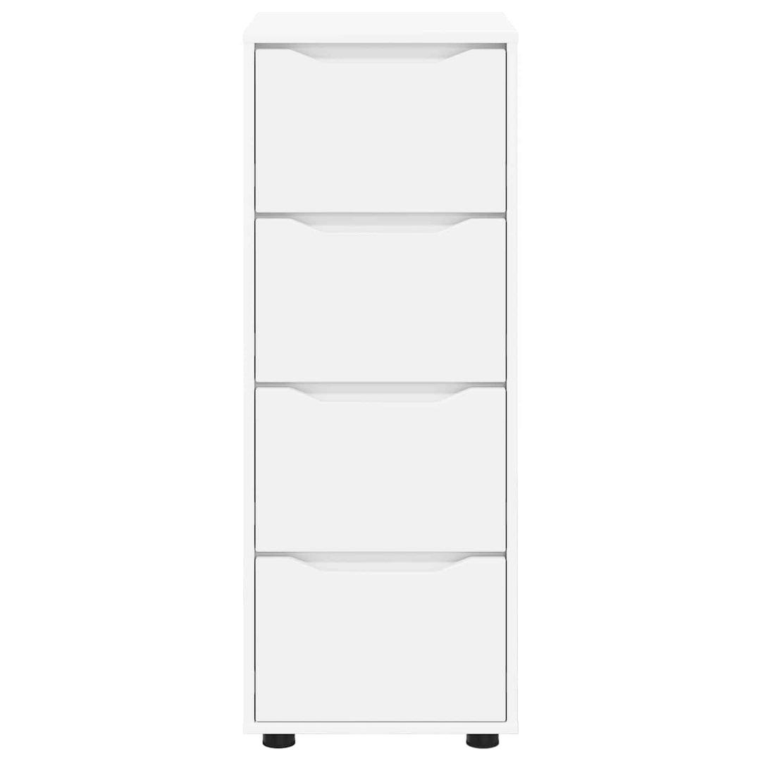 Opbevaringsskab 40 x 48 x 105 cm Konstrueret træ Hvid