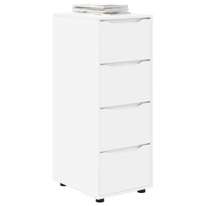 Opbevaringsskab 40 x 48 x 105 cm Konstrueret træ Hvid
