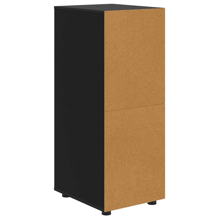 Opbevaringsskab 40 x 48 x 105 cm Konstrueret træ Sort