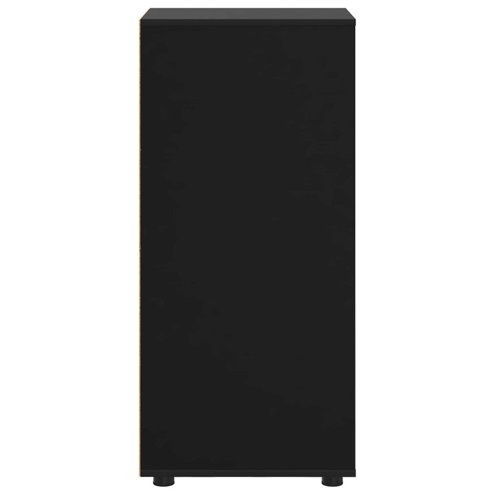 Opbevaringsskab 40 x 48 x 105 cm Konstrueret træ Sort