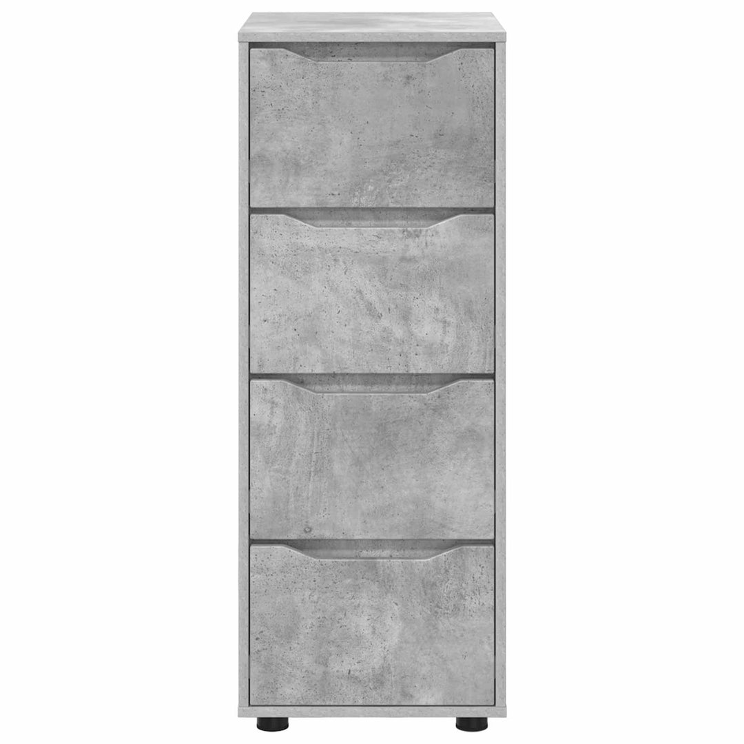 Opbevaringsskab Beton Grå 40 x 48 x 105 cm Konstrueret træ