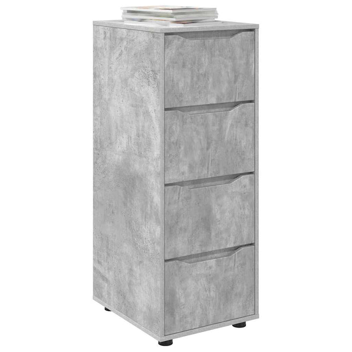 Opbevaringsskab Beton Grå 40 x 48 x 105 cm Konstrueret træ