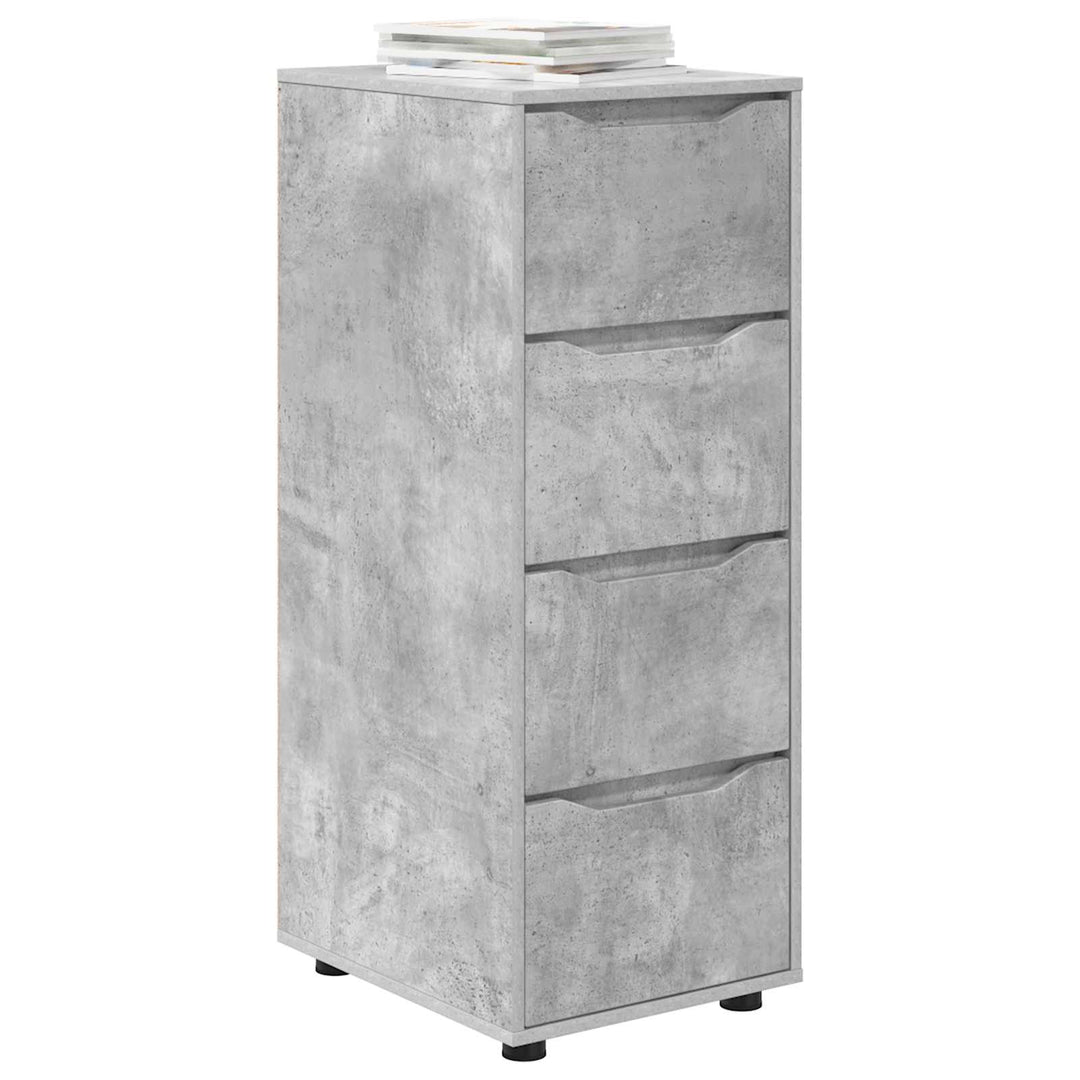 Opbevaringsskab Beton Grå 40 x 48 x 105 cm Konstrueret træ