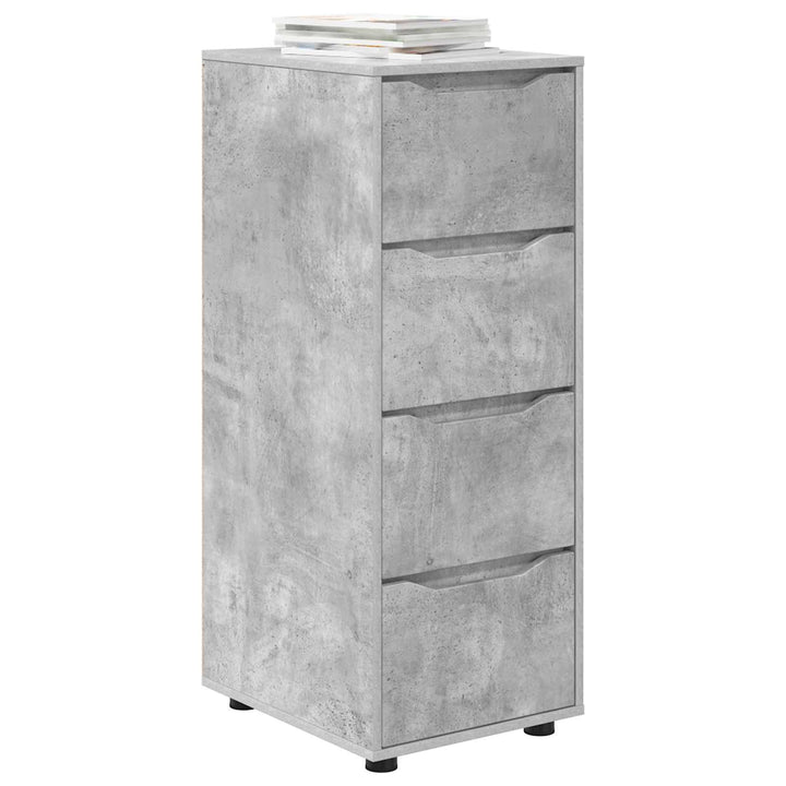 Opbevaringsskab Beton Grå 40 x 48 x 105 cm Konstrueret træ