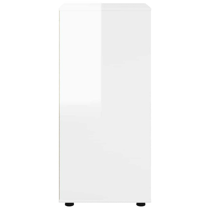 Opbevaringsskab Høj gloss hvid 40 x 48 x 105 cm Konstrueret træ