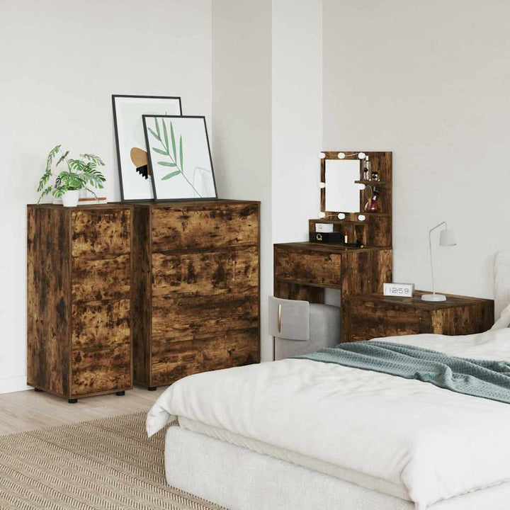 Opbevaringsskab Røget eg 40 x 48 x 105 cm Konstrueret træ