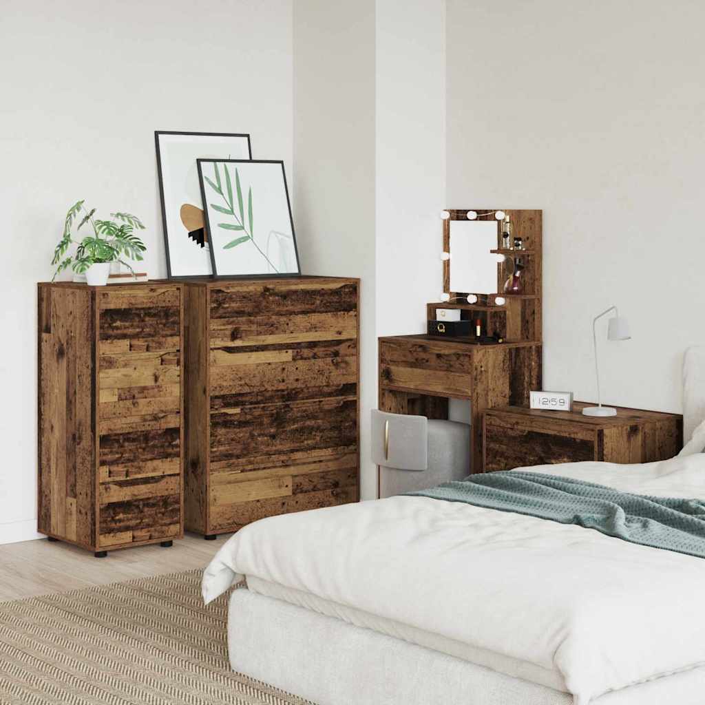 Opbevaringsskab Gammelt træ 40 x 48 x 105 cm Konstrueret træ