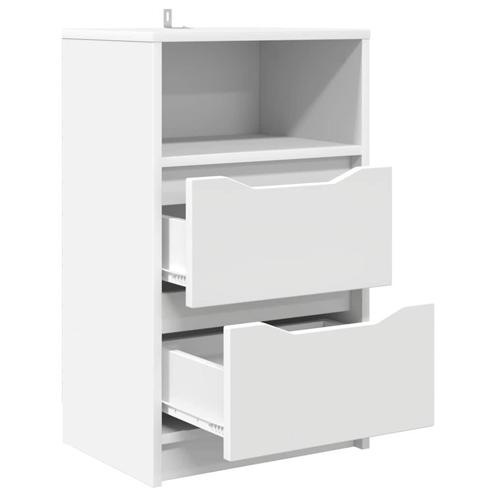Sengebord Hvid 40 x 30 x 467 cm Konstrueret træ