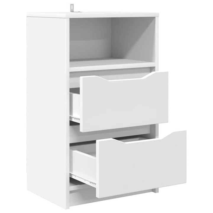 Sengebord Hvid 40 x 30 x 467 cm Konstrueret træ