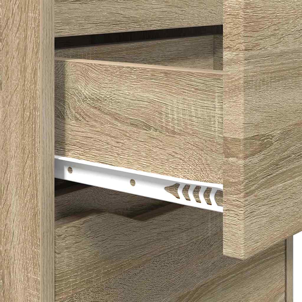 Sengebord med skuffe Sonoma eg 40 x 30 x 467 cm Konstrueret træ