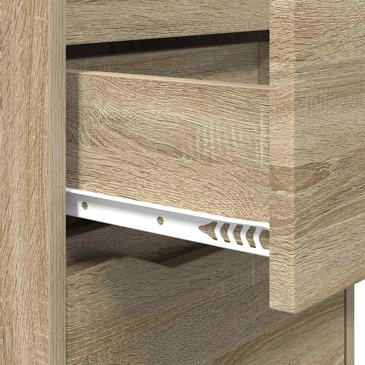 Sengebord med skuffe Sonoma eg 40 x 30 x 467 cm Konstrueret træ