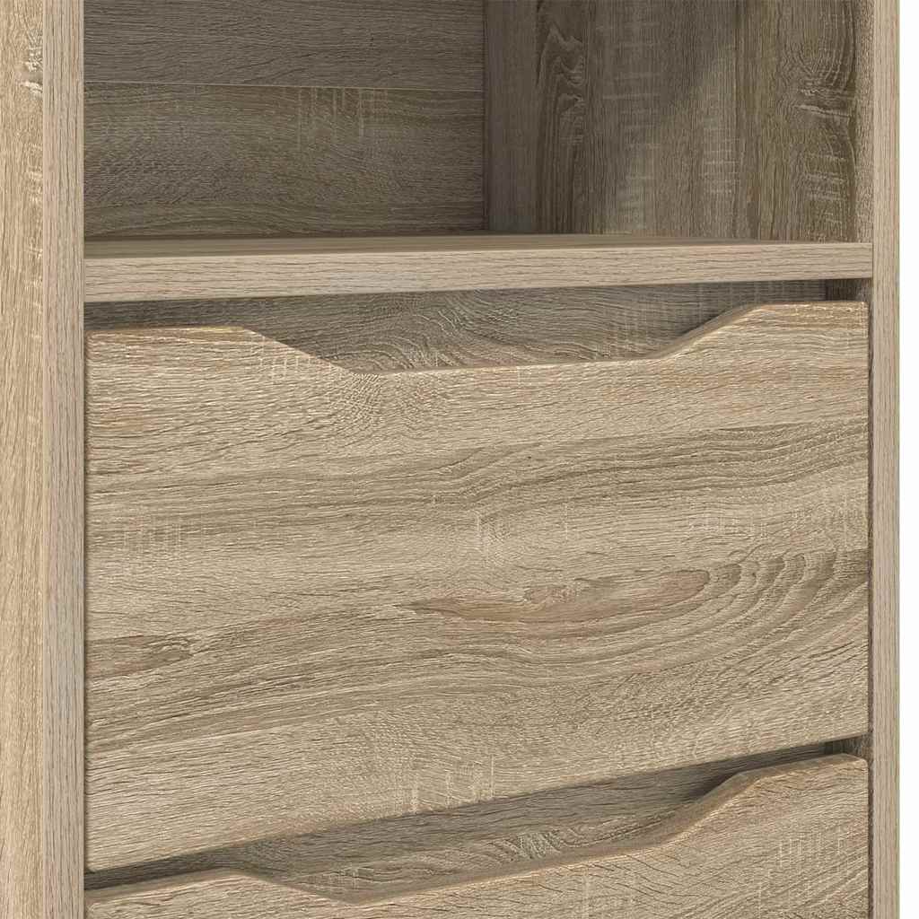 Sengebord med skuffe Sonoma eg 40 x 30 x 467 cm Konstrueret træ