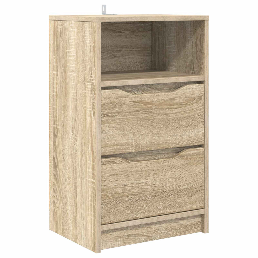 Sengebord med skuffe Sonoma eg 40 x 30 x 467 cm Konstrueret træ