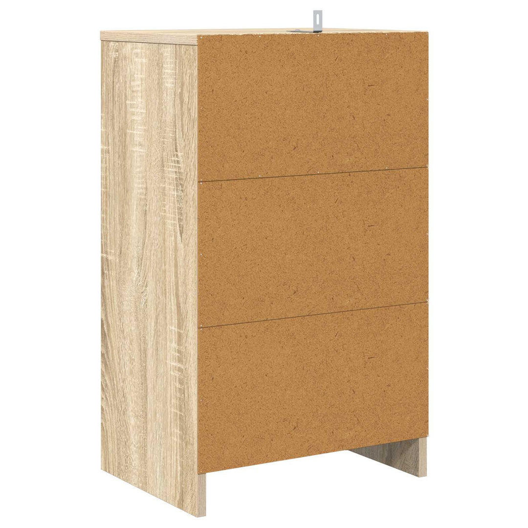 Sengebord med skuffe Sonoma eg 40 x 30 x 467 cm Konstrueret træ