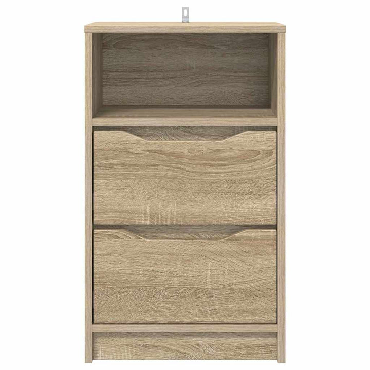 Sengebord med skuffe Sonoma eg 40 x 30 x 467 cm Konstrueret træ