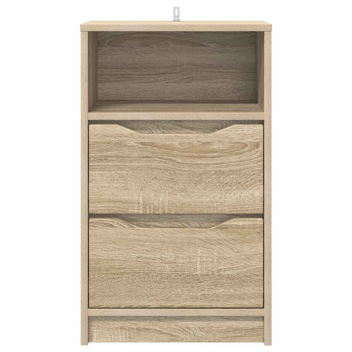 Sengebord med skuffe Sonoma eg 40 x 30 x 467 cm Konstrueret træ