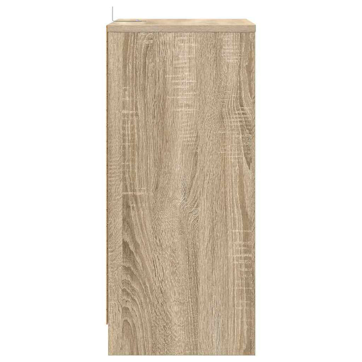 Sengebord med skuffe Sonoma eg 40 x 30 x 467 cm Konstrueret træ