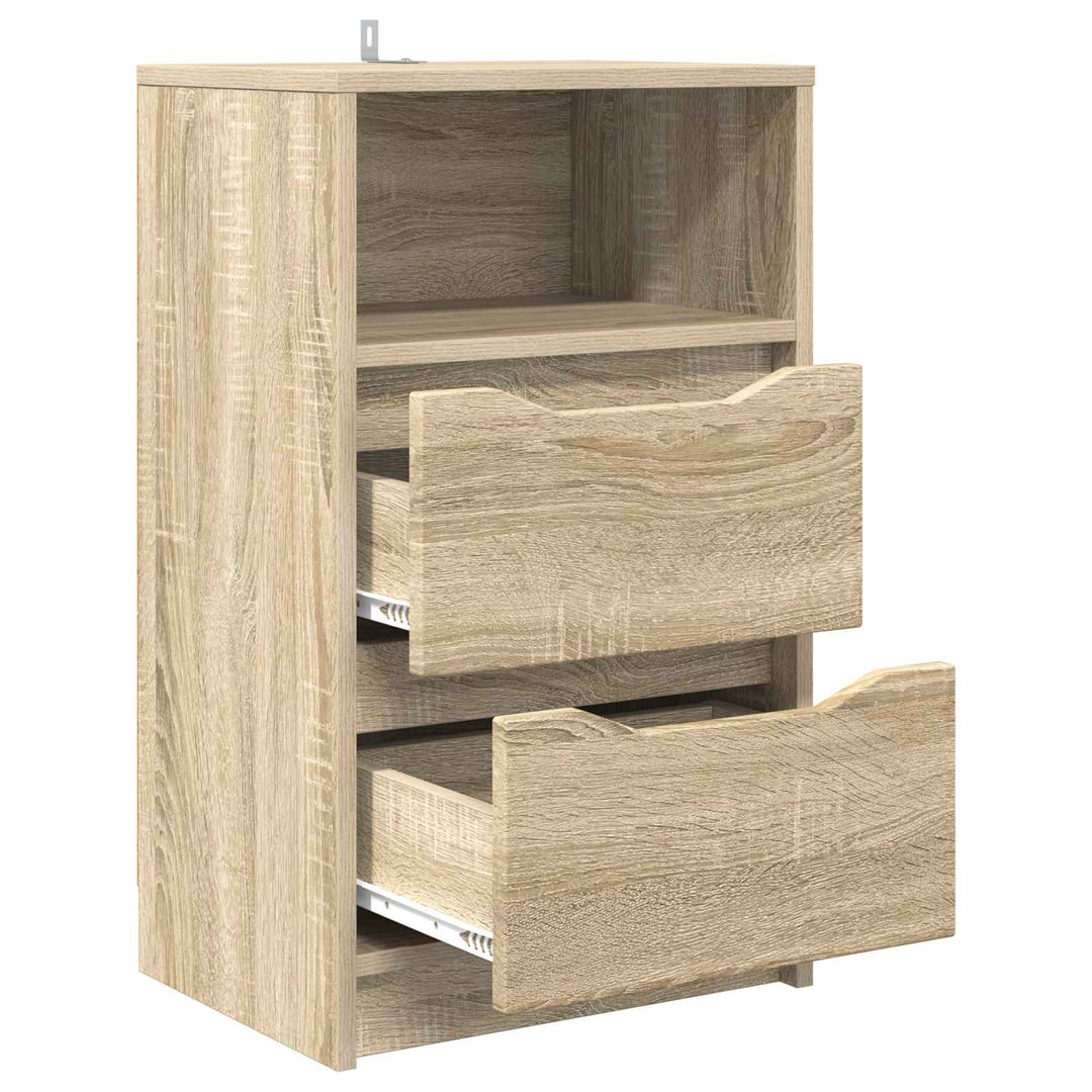 Sengeborde 2 pcs Sonoma eg 40 x 30 x 467 cm Konstrueret træ