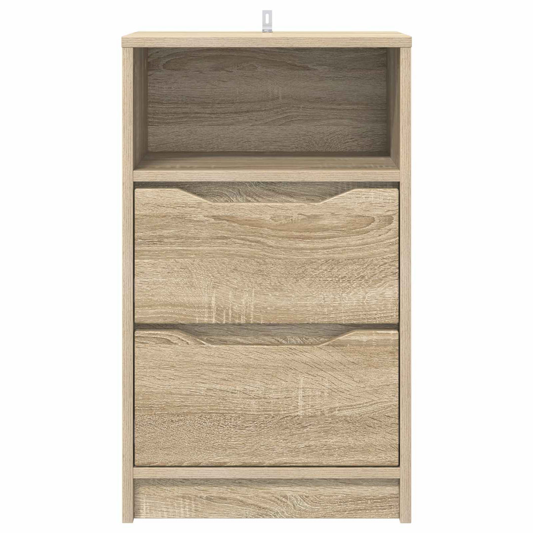 Sengeborde 2 pcs Sonoma eg 40 x 30 x 467 cm Konstrueret træ