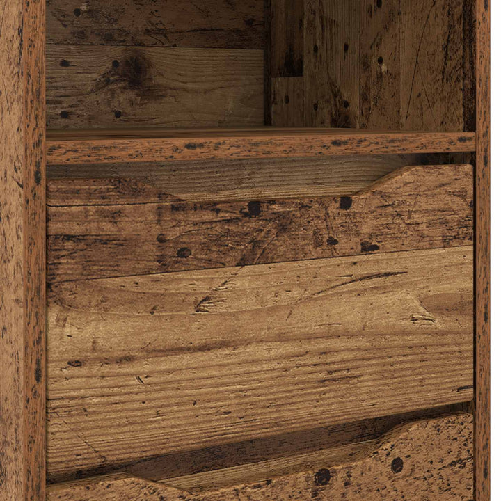 Sengeborde 2 pcs Gammelt træ 40 x 30 x 467 cm Konstrueret træ