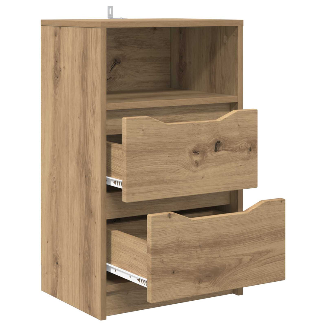 Sengeborde med skuffe 2 pcs Artisan Egetræ 40 x 30 x 467 cm