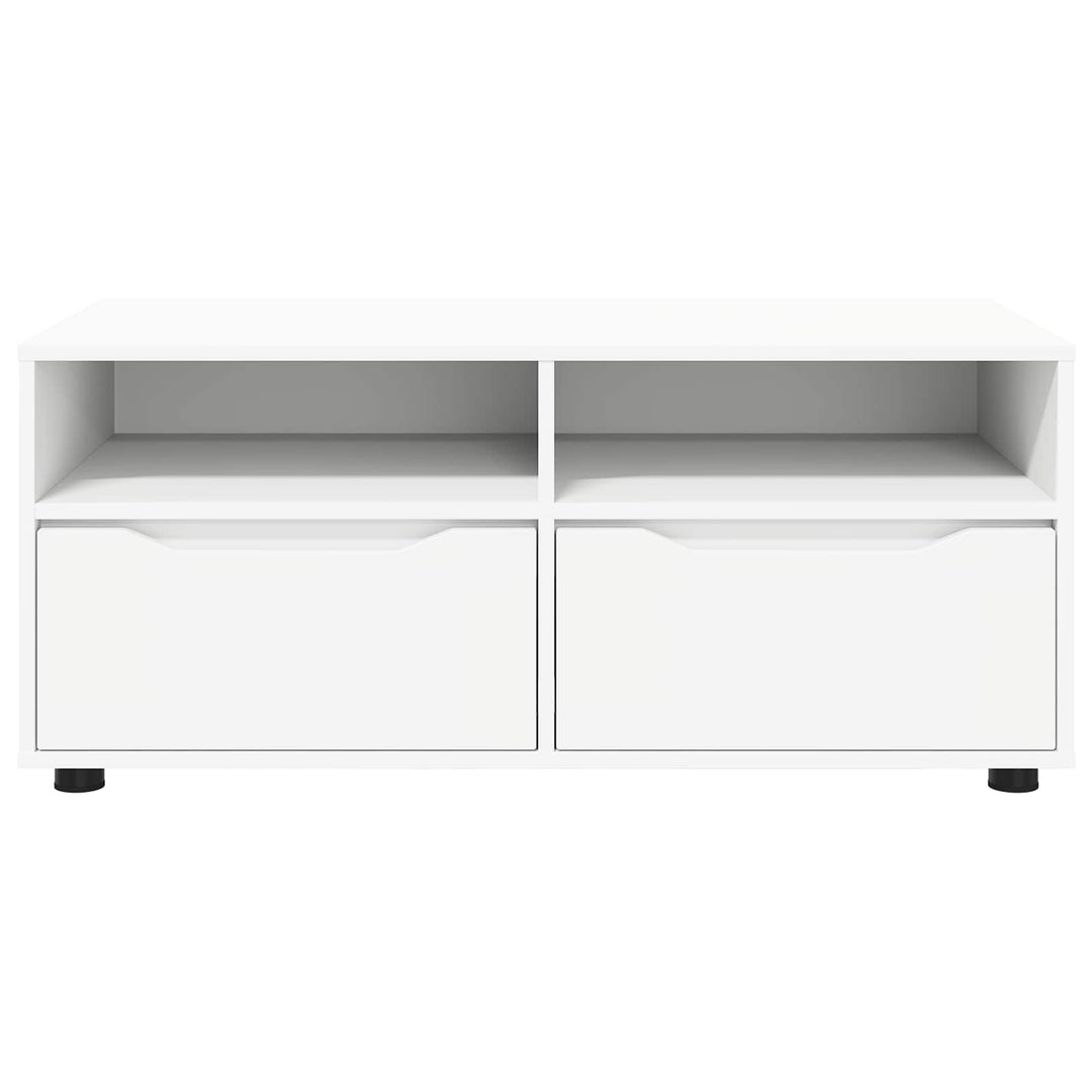 TV-skab med skuffe Hvid 100 x 48 x 43 cm Konstrueret træ