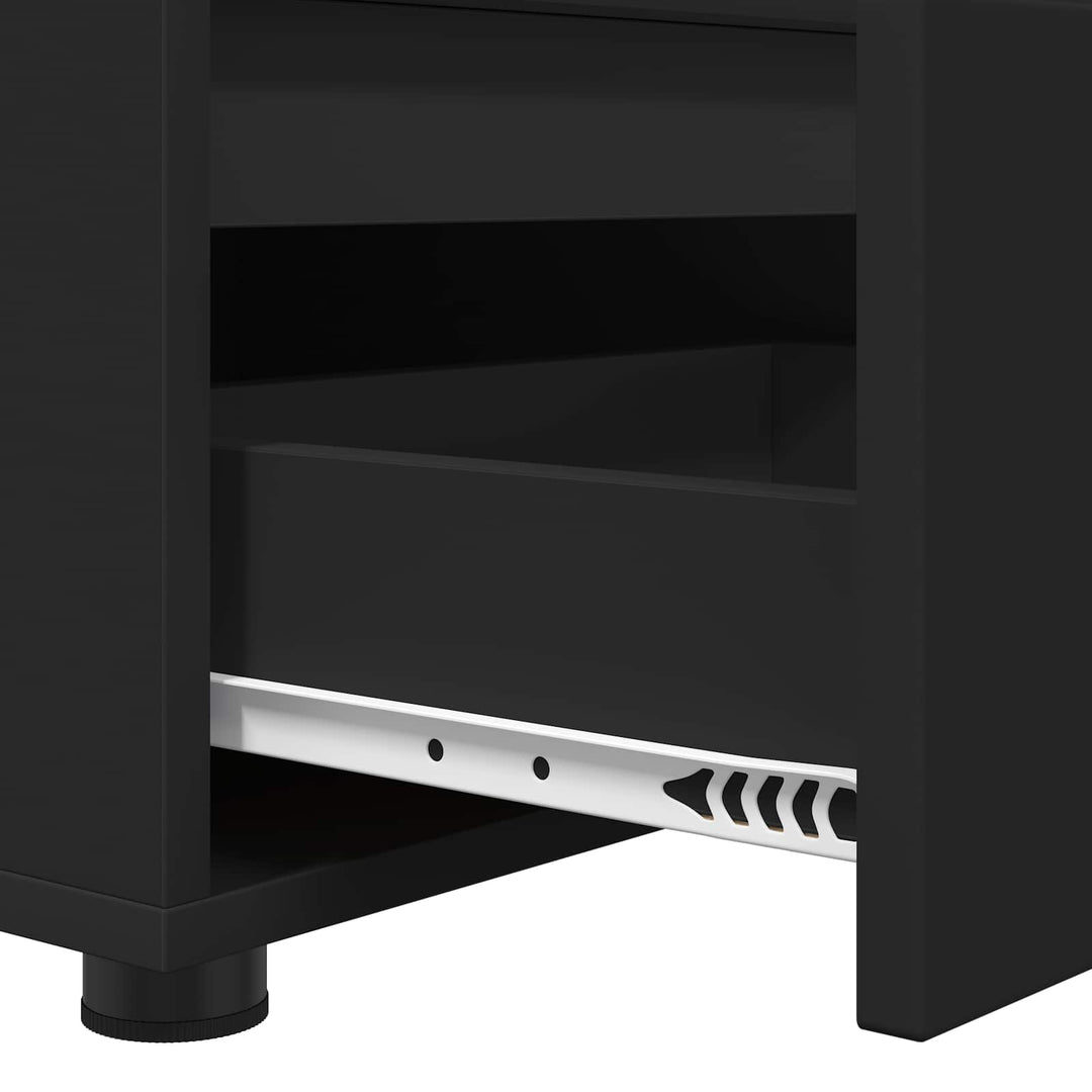 TV-skab med skuffe Sort 100 x 48 x 43 cm Konstrueret træ