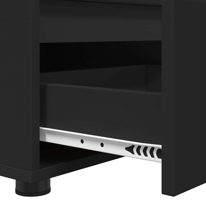 TV-skab med skuffe Sort 100 x 48 x 43 cm Konstrueret træ