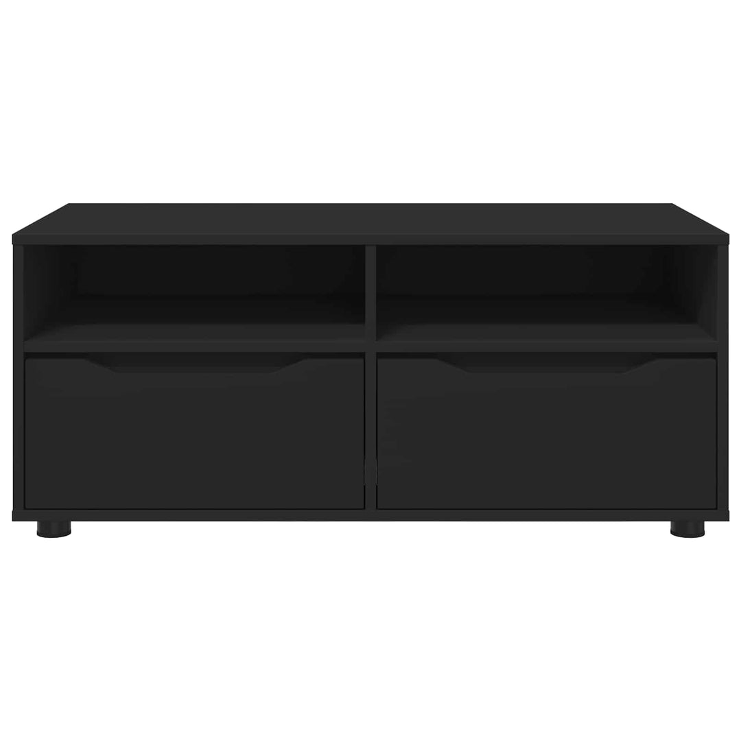 TV-skab med skuffe Sort 100 x 48 x 43 cm Konstrueret træ