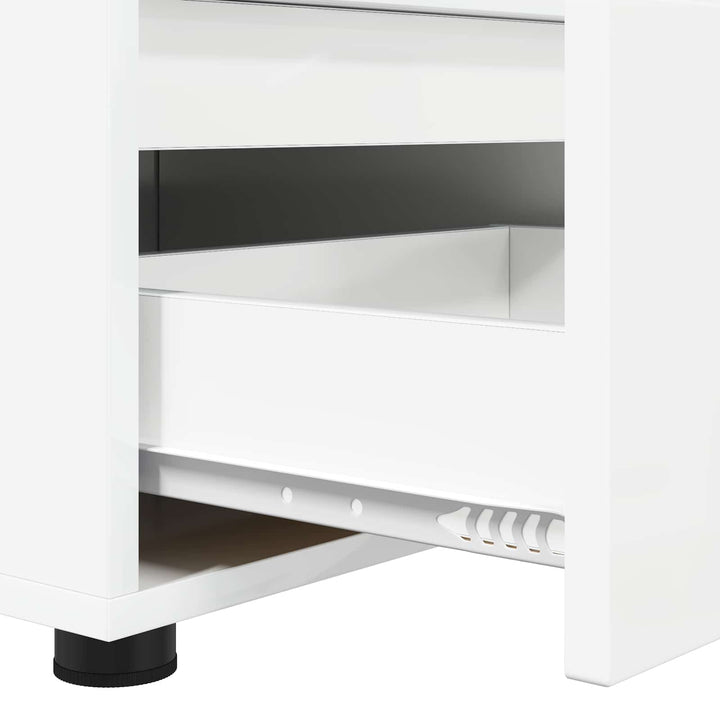 TV-skab Høj gloss hvid 100 x 48 x 43 cm Konstrueret træ