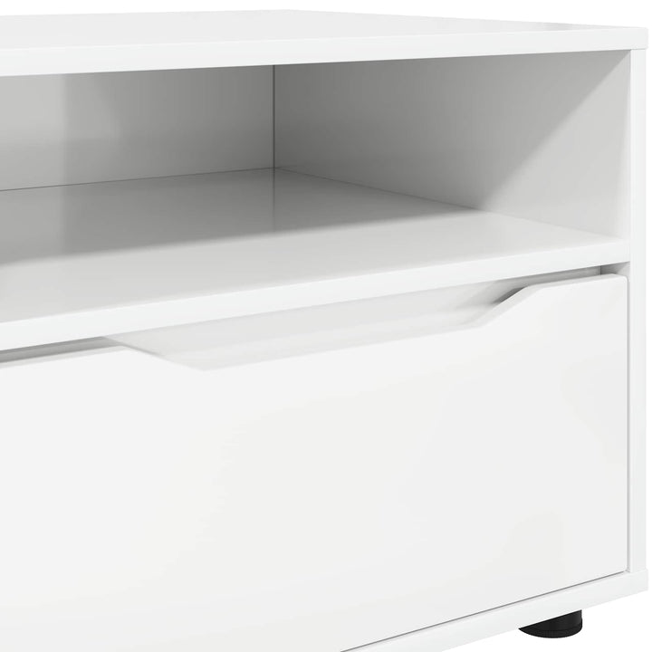 TV-skab Høj gloss hvid 100 x 48 x 43 cm Konstrueret træ
