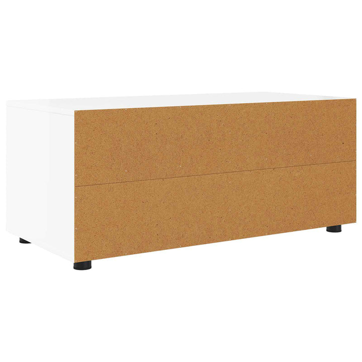 TV-skab Høj gloss hvid 100 x 48 x 43 cm Konstrueret træ